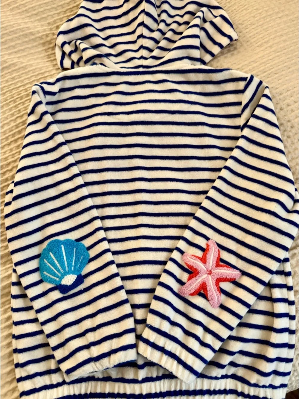 Mini Boden Kids' Sea Creature Embroidered Terry Cloth Set Size 7/8 - Picture 9 of 11
